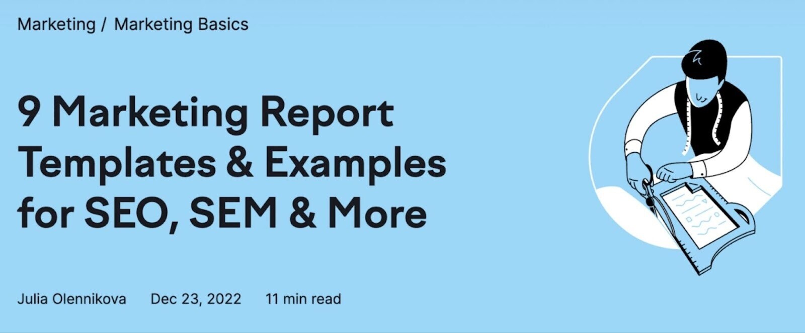 "9 Plantillas de Informes de Marketing & Ejemplos para SEO, SEM & Más" title